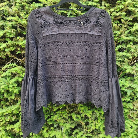 Free People "Once Upon A Time" Lace Sweater - Picture 11 of 15